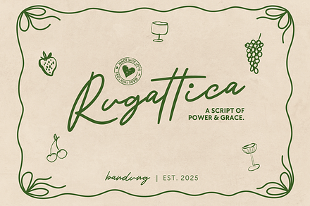 Rugattica – A Graceful Script