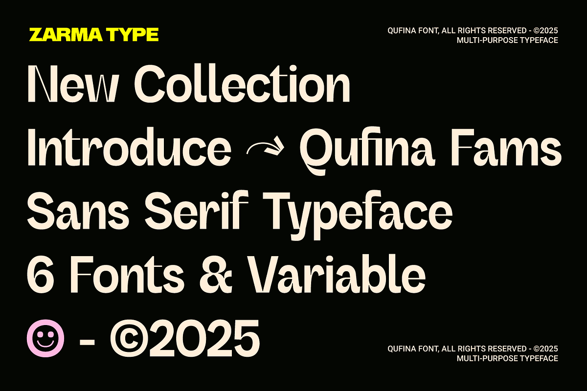 Qufina - Modern Sans Serif Font, a Sans Serif Font by Zarma Type (Photo 6 of 14)