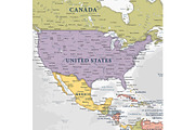 Vector World Map - Large&Detailed, a Decorative Illustration by PorcuPen Works (Thumbnail 2 of 8)
