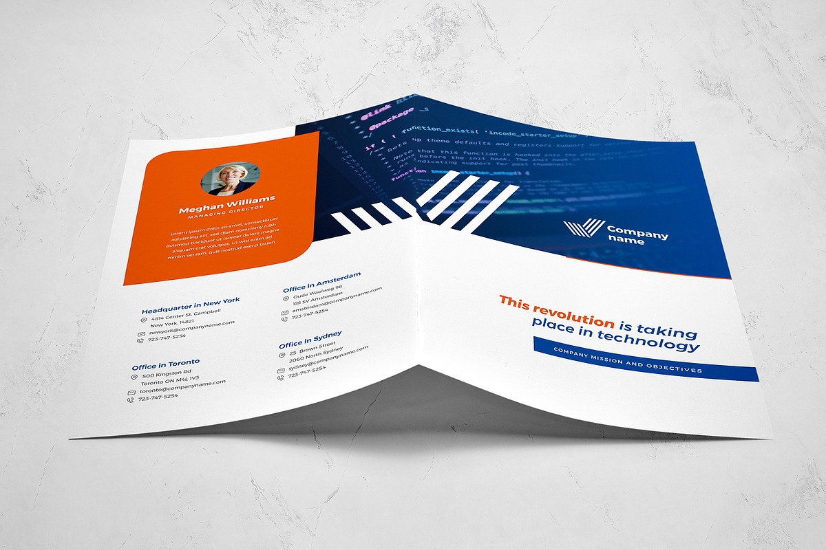 Bifold Technology Brochure, a Brochure Template by Better Be a Designer (Photo 4 of 6)