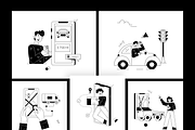 Animated Ride Services Illustrations, a Person Illustration by Prosymbols (Thumbnail 9 of 13)