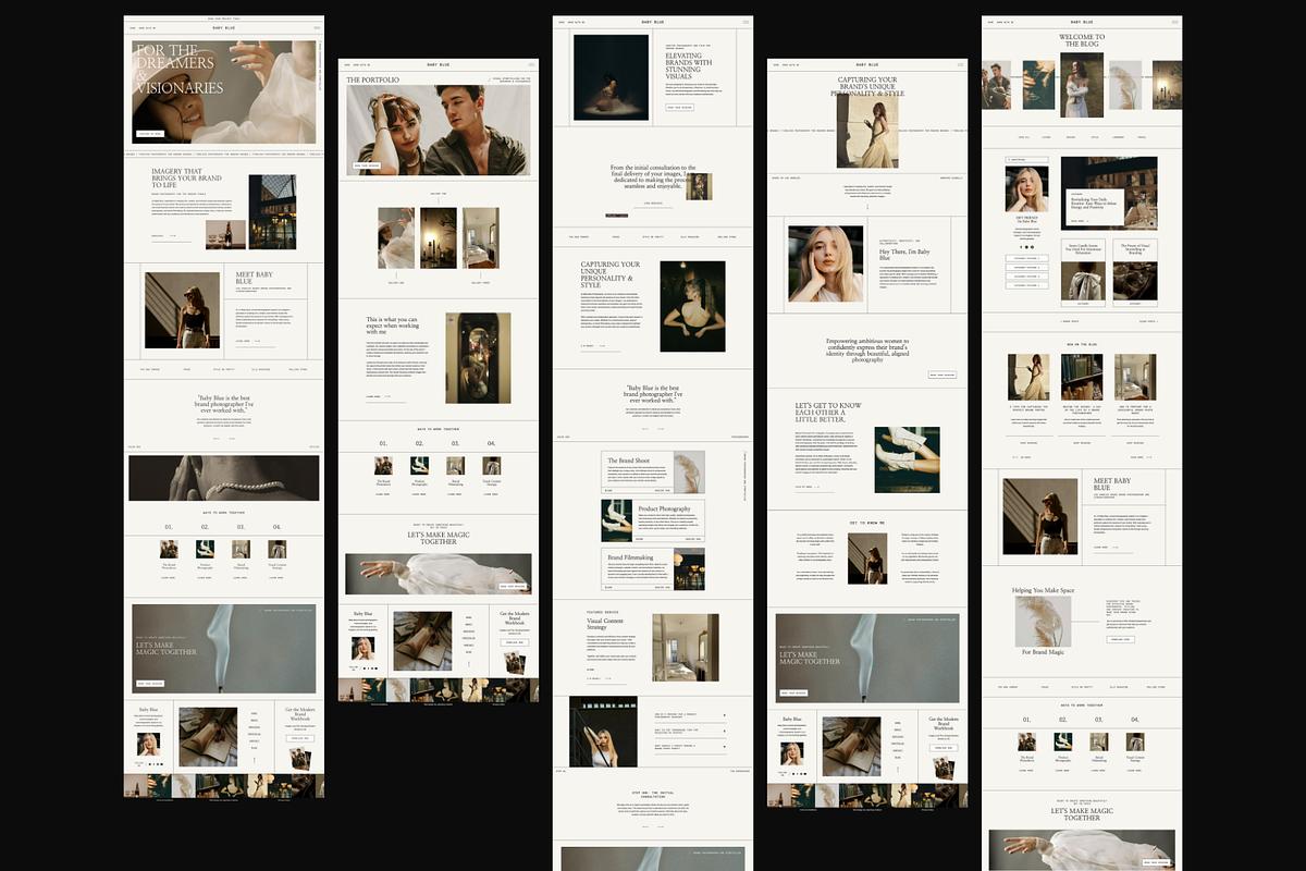 Showit Website Template | Baby Blue, a Websites & App Template by Ladyfang Creative (Photo 3 of 6)