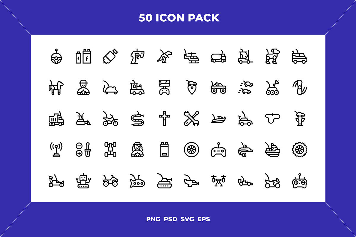 Rc toys icons, an Outline Icon by Wencory (Photo 1 of 2)