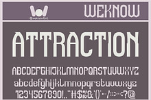 Attraction font