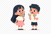 Kids Holding Lollipop, a Person Illustration by Partikusi Design (Thumbnail 3 of 3)
