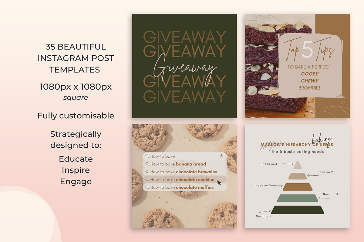 Instagram Canva Template Kit, Reseda, a Social Media Template by Monarch 21 Design (Photo 3 of 9)