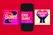 Pink Bold Valentine Sale Banner, an UI Kit Template by graphicook (Thumbnail 2 of 4)