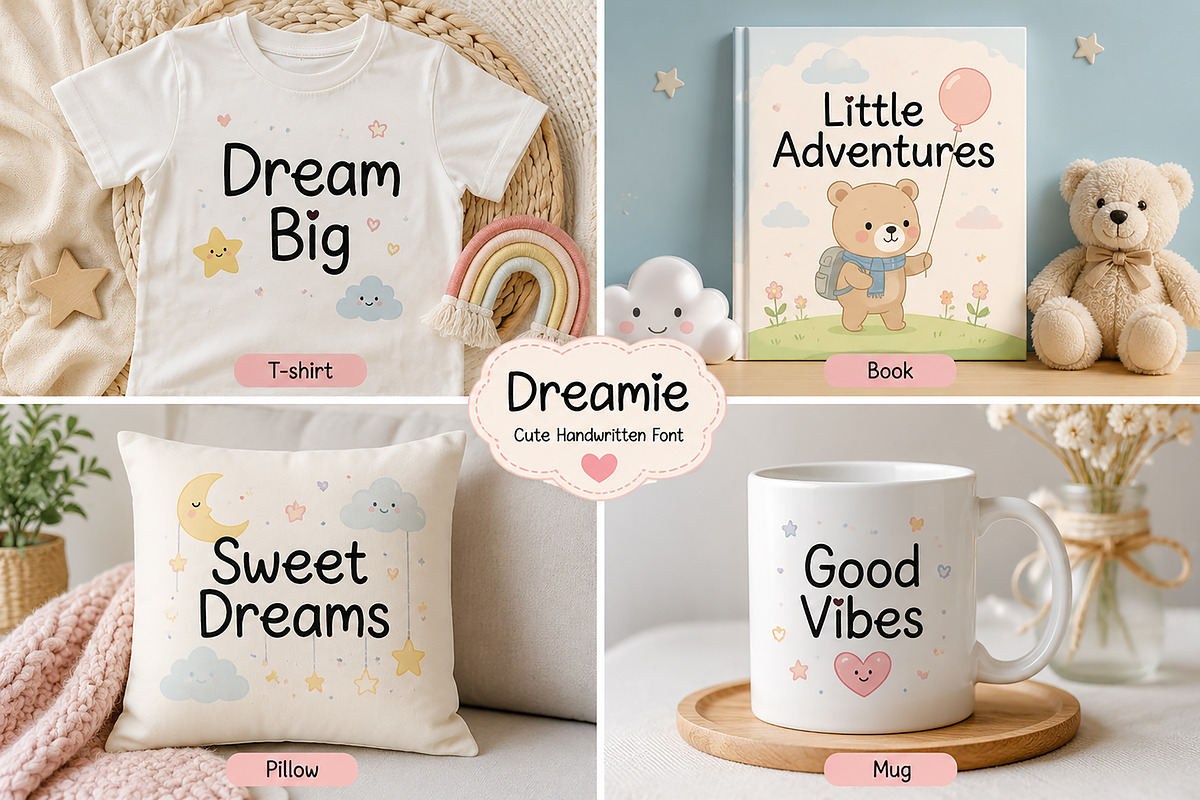 Dreamie, a Handwritten Font by Wow Magic (Photo 6 of 6)