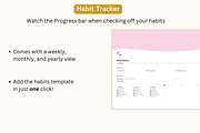 Habit Tracker, Notion Template, a Presentation Template by Planner 2 Success (Thumbnail 3 of 9)