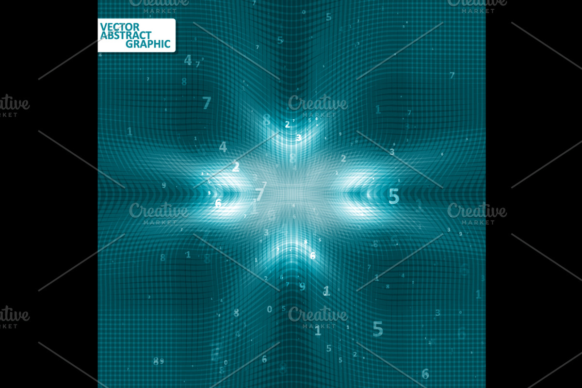 Set of digital code background, a Texture Graphic by majcot