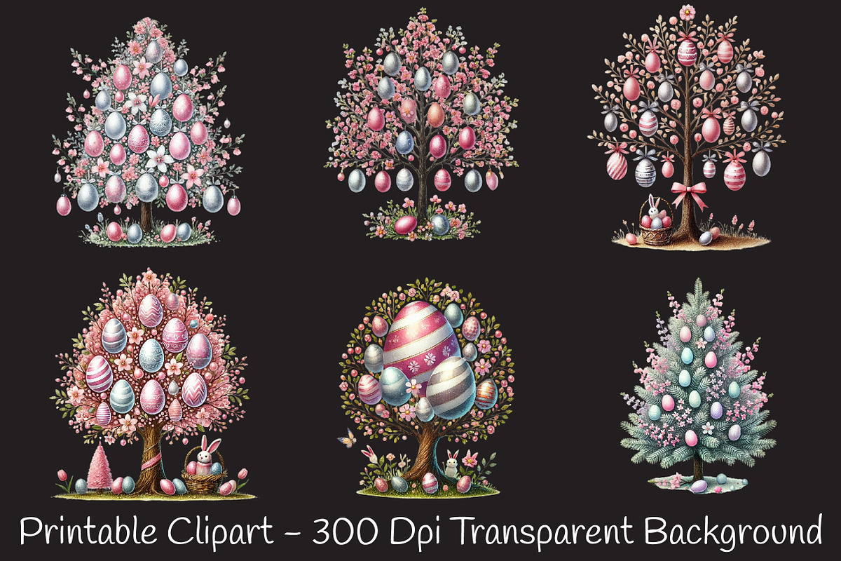 Easter Day Magical Tree Clipart, an Illustration by RobertsArt (Photo 5 of 7)