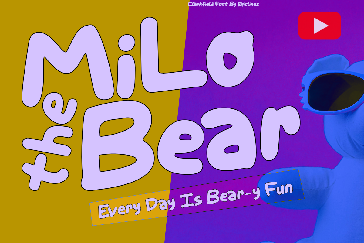 Clarkfield | Cute Kids Font, a Handwritten Font by Epiclinez (Photo 3 of 5)