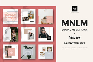 MNML Social Media Pack & Stories