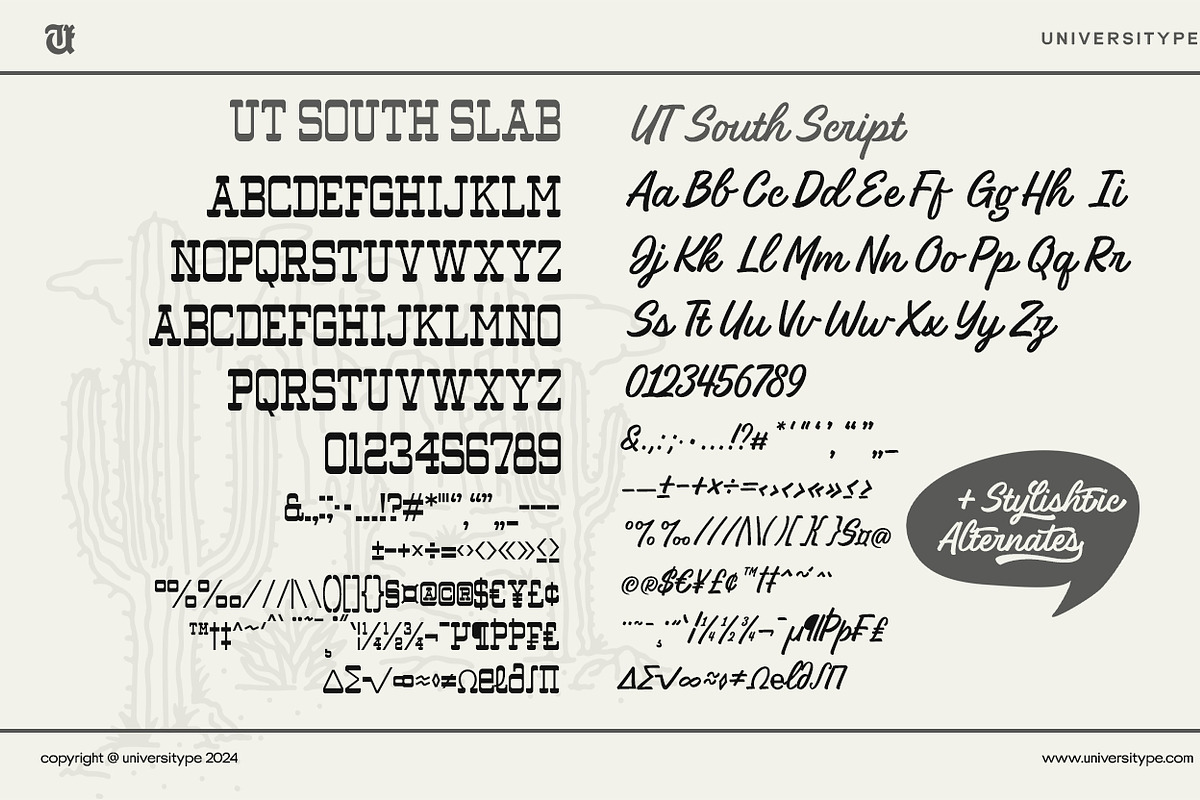 UT South Drink - A Font Duo, a Slab Serif Font by Universitype (Photo 3 of 7)