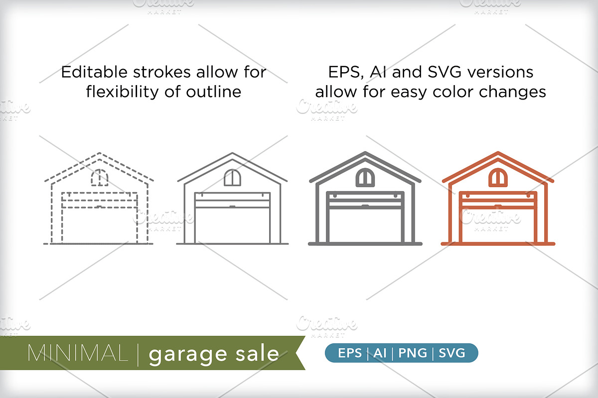 Minimal garage sale icons, an Outline Icon by Picture Window (Photo 5 of 5)