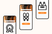 50 Beer Icons, an Outline Icon by Side Project (Thumbnail 6 of 8)