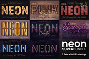 SALE Neon Lettering Super Bundle, a Graphic by TVartworks (Thumbnail 27 of 27)