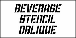 Beverage Stencil JNL