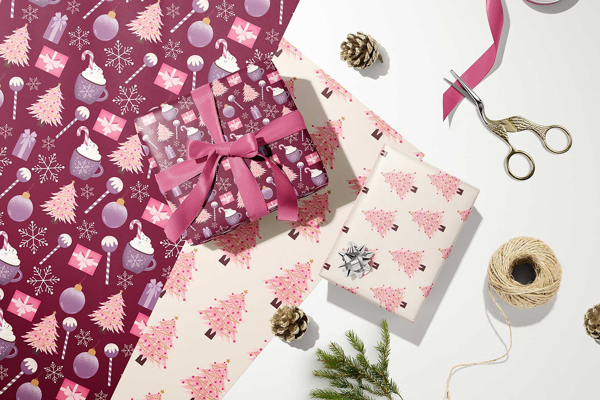 Sugarplum Christmas Patterns, a Pattern Graphic by The Audacious Brush (Photo 7 of 7)