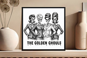 Golden Ghouls Golden Girls Halloween, an Illustration by DreamCafeArt (Thumbnail 6 of 7)