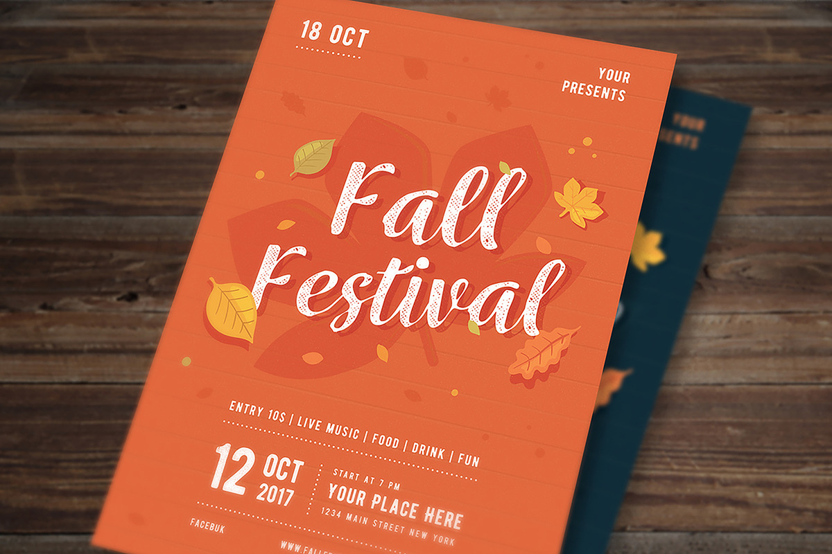 Fall Festival Flyer, a Flyer Template by VectorVactory (Photo 4 of 4)