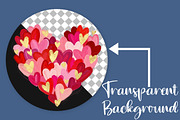 Valentine Day Heart Brushstroke PNG, an Illustration by Canvas Craft (Thumbnail 2 of 6)