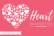 Heart Silhouettes for Crafters, an Object Graphic by Brandi Lea Designs (Thumbnail 1 of 2)
