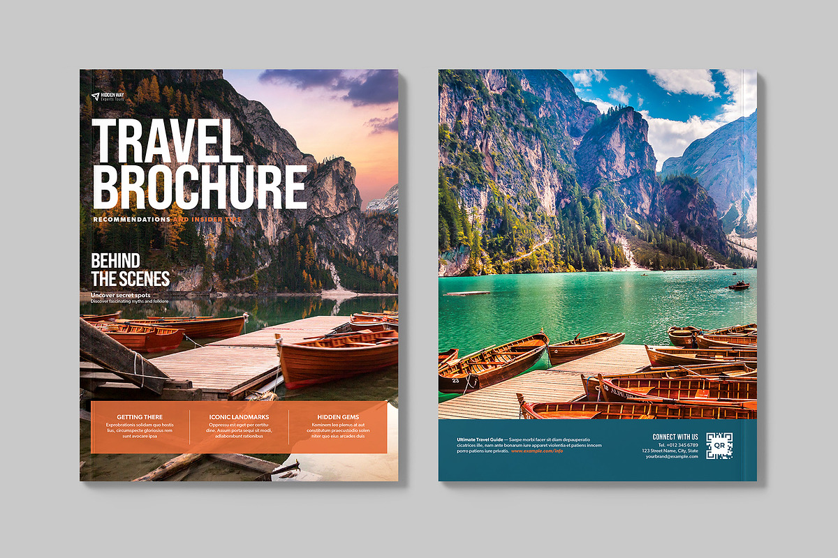 Travel Brochure Template, a Brochure Template by BrandPacks (Photo 5 of 6)