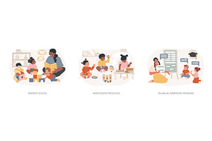 Early education isolated concept, an Education Illustration by Visual Generation