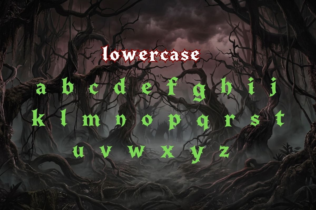 18 Spooky Horror Font Bundle, a Script Font by AN Productions (Photo 32 of 48)