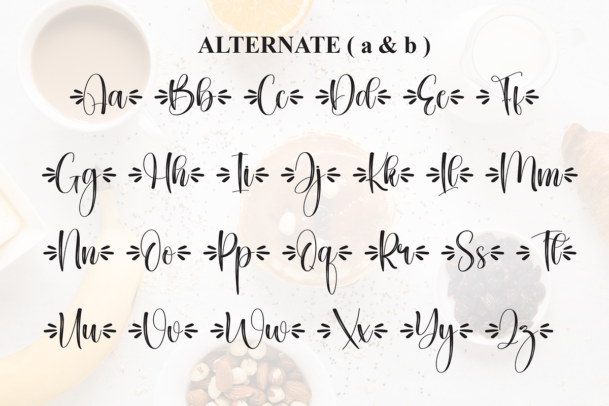 Breakfast | Script Font, a Handwritten Font by Scratchones (Photo 8 of 9)