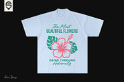 Inspiring Hibiscus Floral T-shirt, a Graphic by shaondesigns (Thumbnail 3 of 5)