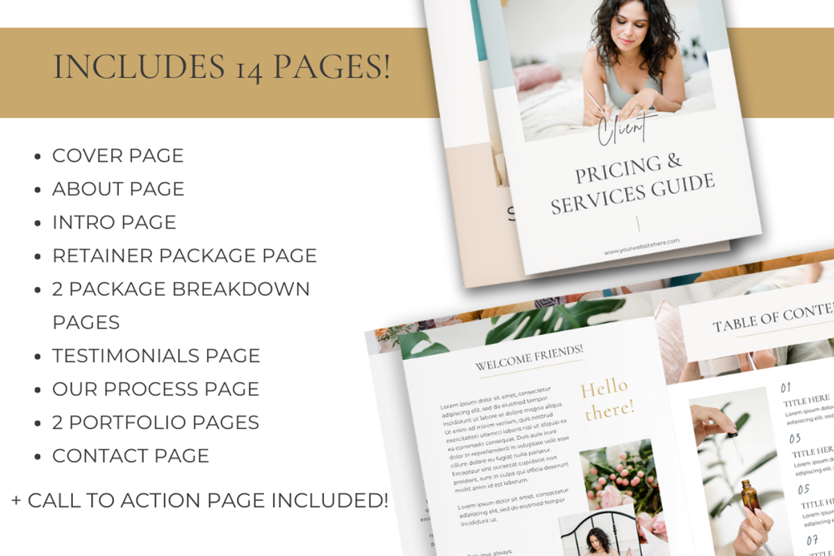 Pricing & Services Guide Selina & Co, a Templates & Theme by Lady Boss Studio (Photo 2 of 9)