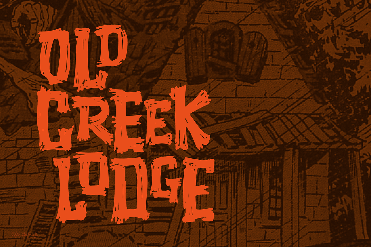 Hatchet Job - A Halloween Brush Font, a Font by Wingsart Studio (Photo 13 of 15)