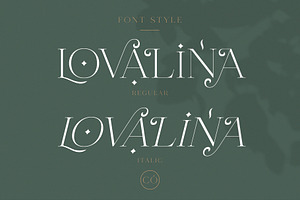 Lovalina - Elegant Serif Font Family