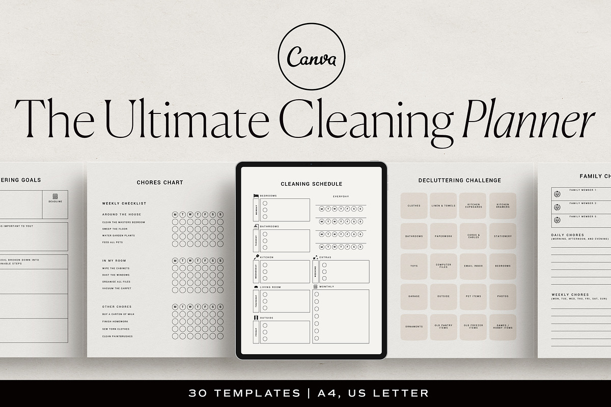 The Ultimate Cleaning Planner Canva, a Presentation Template by HelloKarla (Photo 1 of 7)