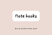 Note Books, a Handwritten Font by Sofia Skoog (Thumbnail 1 of 7)