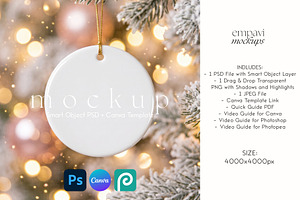 Custom Ornament Mockup, a Household Mockup by EmpaviMockups