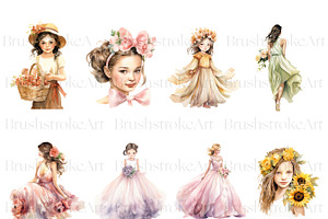 Cute Flower Girl & Page Boy Clipart