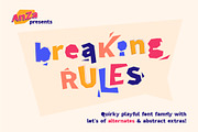 Breaking Rules - Typeface, a Font by Anna Zakharchenko (Thumbnail 1 of 14)