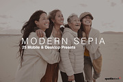 25 Modern Sepia Lightroom Presets LU, an Action Add-On by SparkleStock (Thumbnail 2 of 11)