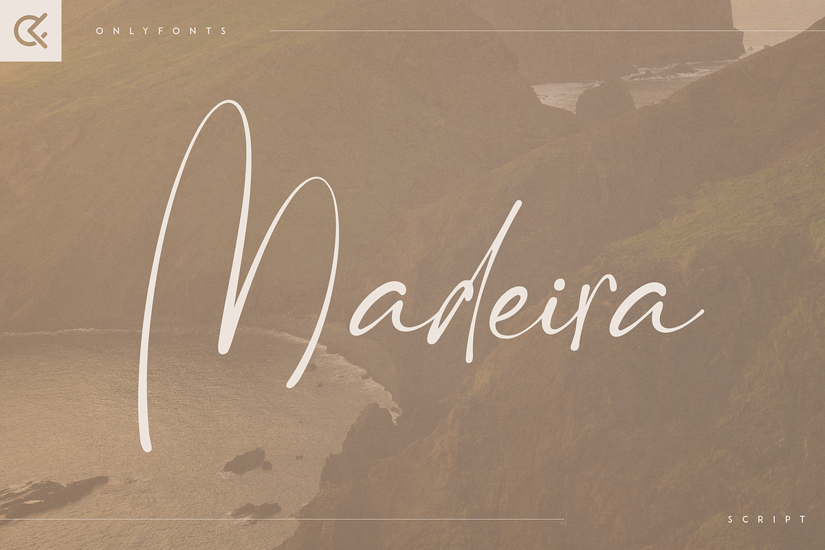 Madeira - handmade script font, a Script Font by Only Fonts (Photo 1 of 10)