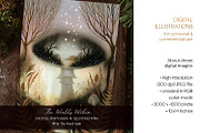 The Worlds Within Magical Postcards, a Decorative Illustration by The Dutch Lady Designs (Thumbnail 3 of 7)
