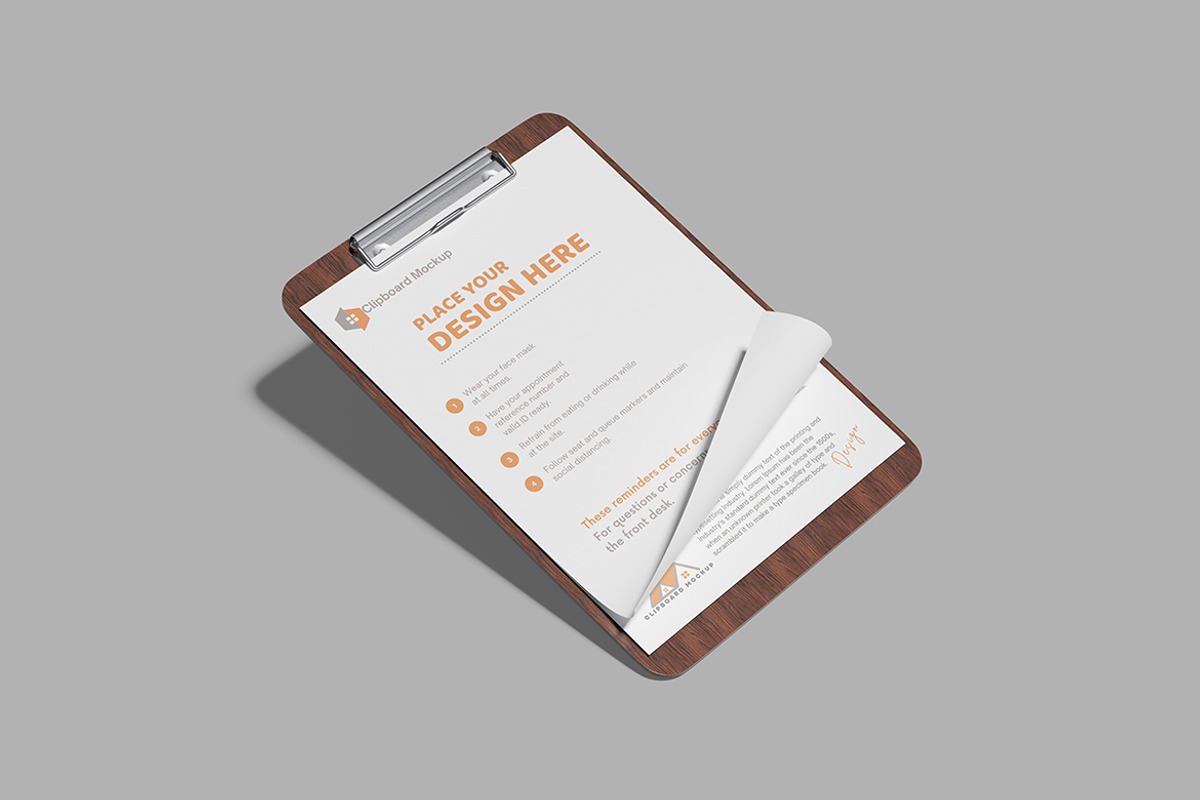 Clipboard Mockup, a Merchandise Mockup by seramoe (Photo 2 of 5)