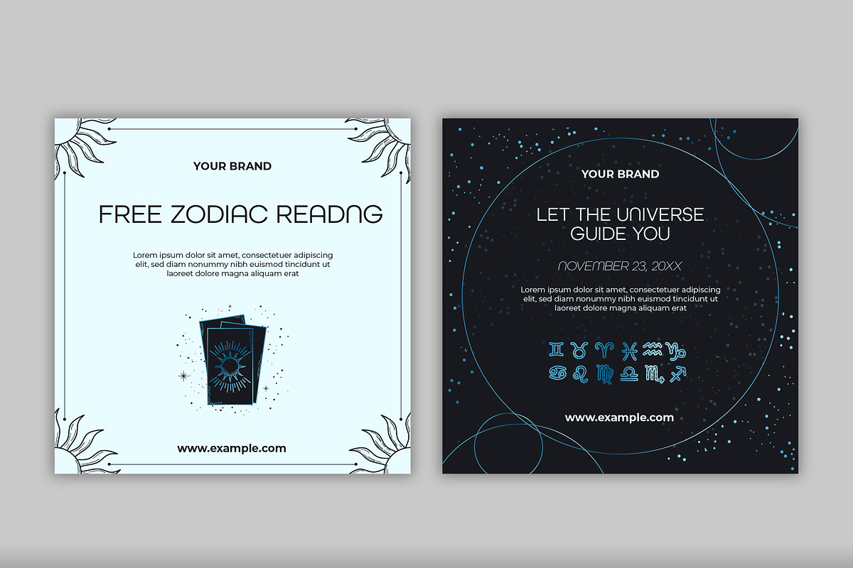 Zodiac Social Media Template Pack preview 3