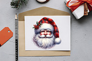 Jolly Santa Faces Clipart Collection, an Illustration by RobertsArt (Thumbnail 4 of 7)