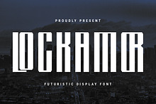 Lockamor Futuristic Display Font