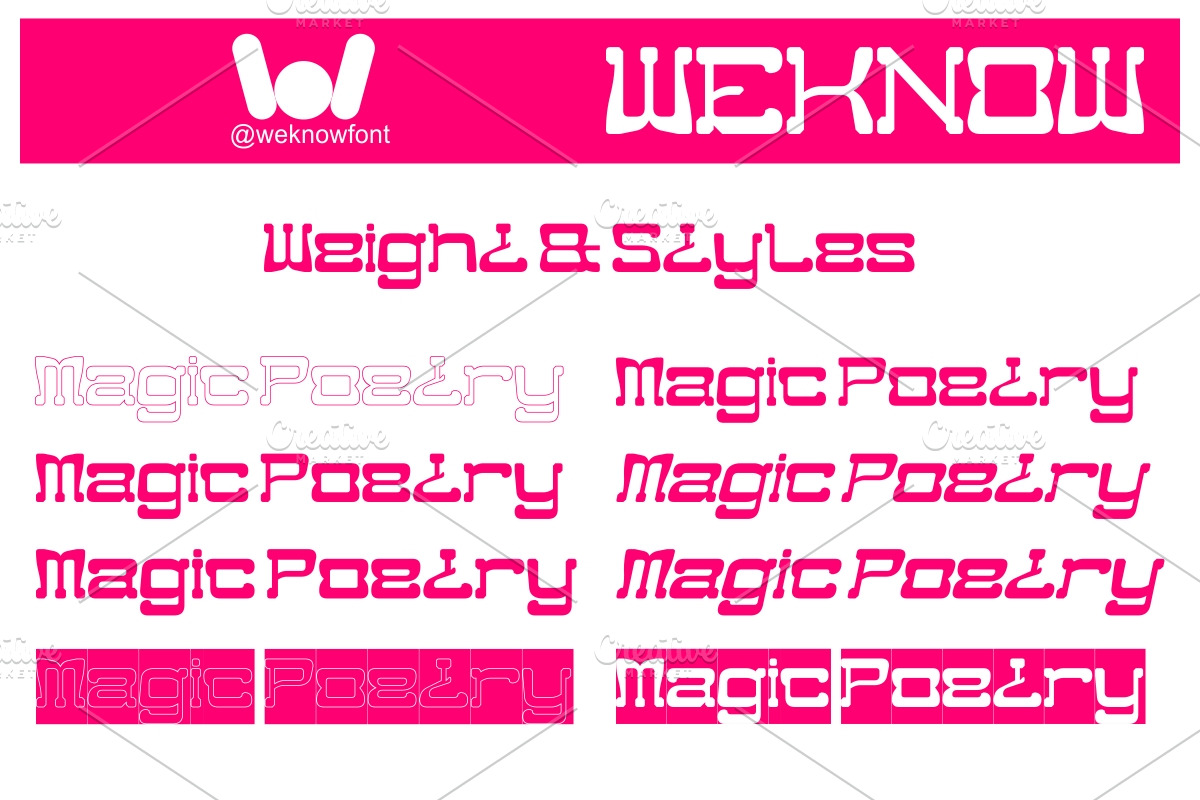 Magic Poetry font, a Slab Serif Font by weknow (Photo 7 of 8)