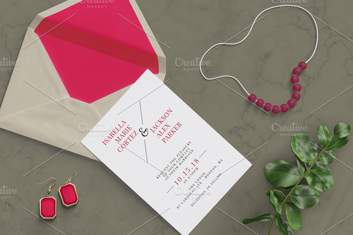 Simple Wedding Invitation, an Invitation Template by Cyrah's Collection (Photo 4 of 4)