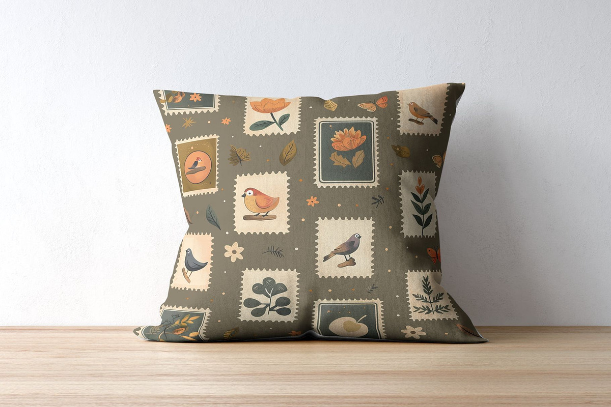 8 Cottagecore Stamp Seamless Pattern, a Pattern Graphic by Inknfolly (Photo 5 of 5)
